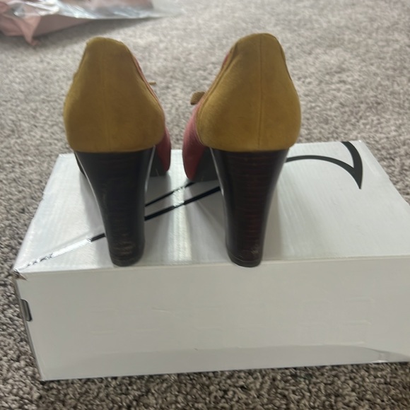 Suede heels multi color - Picture 3 of 4